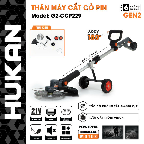 Thân máy cắt cỏ sử dụng pin (GEN 2) BODY G2-CCP229