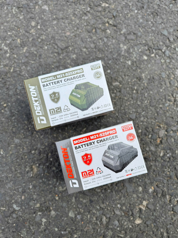 Đế sạc pin 21V/2.5A DEKTON M21-S25PRO / M21-S25XPRO