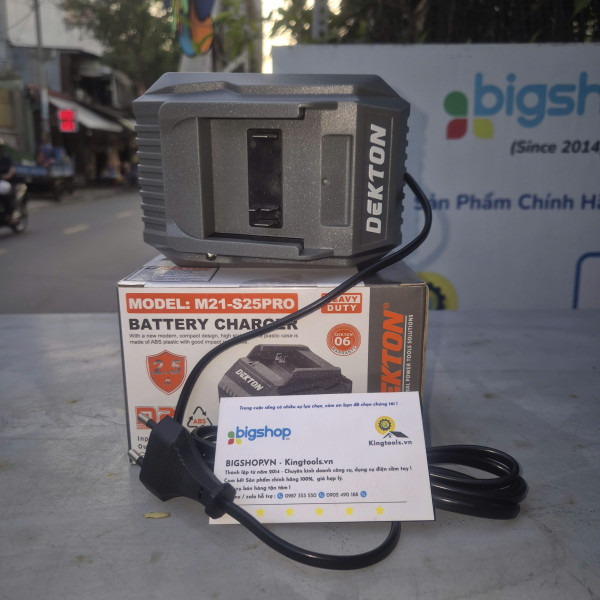 Đế sạc pin DEKTON M21-S25PRO / M21-S25XPRO 21V/2.5A