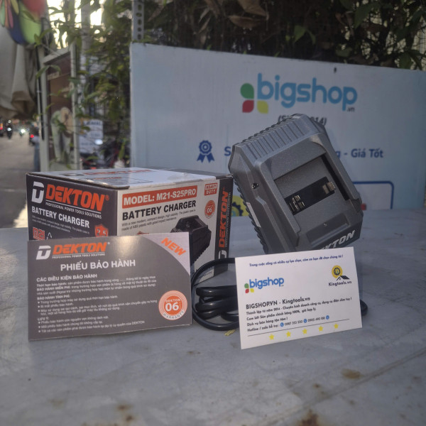 Đế sạc pin DEKTON M21-S25PRO / M21-S25XPRO 21V/2.5A