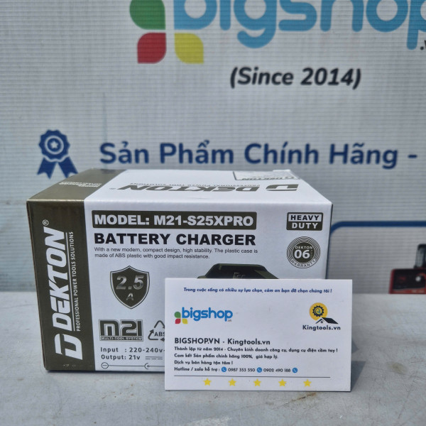 Đế sạc pin DEKTON M21-S25PRO / M21-S25XPRO 21V/2.5A