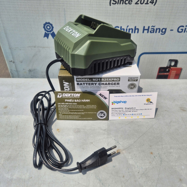Đế sạc pin DEKTON M21-S25PRO / M21-S25XPRO 21V/2.5A