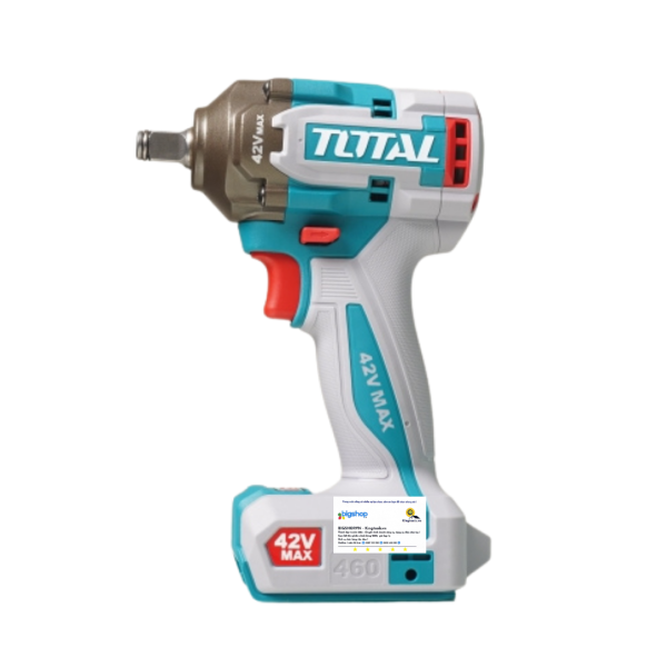 Máy siết bulong dùng pin 42V TOTAL TIWLI42461 - Lực siết 460Nm (1 pin 42V/2.0Ah và sạc)