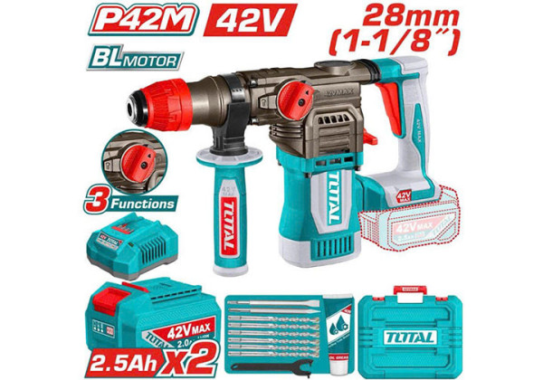 Máy khoan bê tông dùng pin 42V TOTAL TRHLI422882