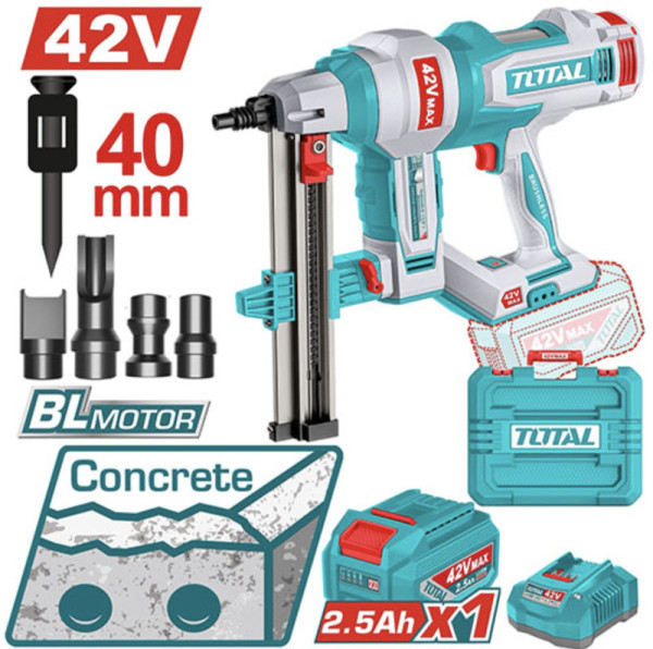 Máy bắn bê tông dùng pin 42V TOTAL TCNLI420602