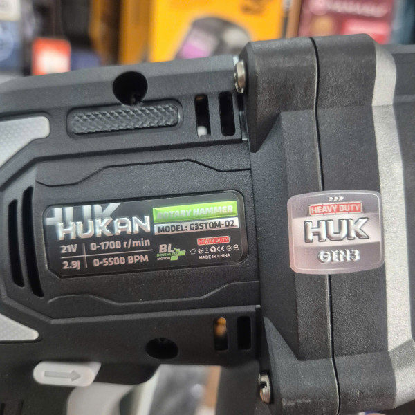 Máy Khoan Đục Bê Tông Pin 21V HUKAN G3STOM-02 (GEN 3, 2.9J)