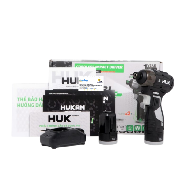Máy chuyên vít dùng pin 16V HUKAN G3-V180LUX (GEN 3, 180Nm)
