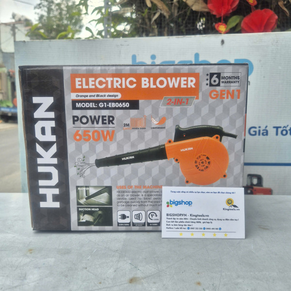 Máy thổi bụi điện 650W HUKAN G1-EB0650