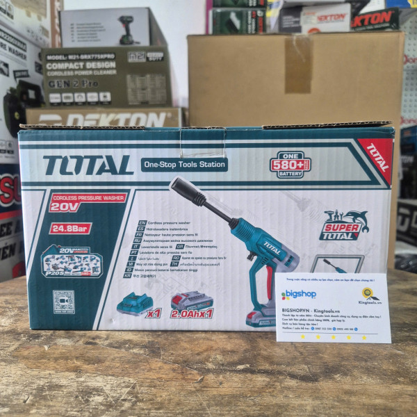 Máy rửa xe dùng pin 20V TOTAL TPWLI20362