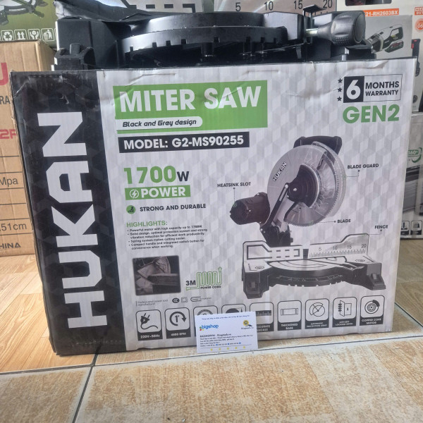 Máy cắt nhôm 1700W HUKAN G2-MS90255 (GEN 2)