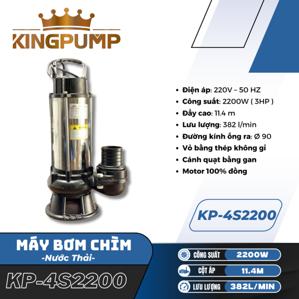 Máy Bơm Chìm Nước Thải KING PUMP KP-4S2200