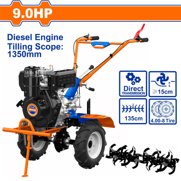 Máy xới đất Diesel 9.0HP WADFOW  WTL3A135