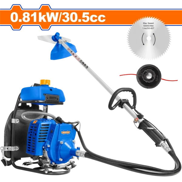 Máy cắt tỉa hàng rào và cắt cỏ dùng xăng 0.81kW WADFOW WGM2A30