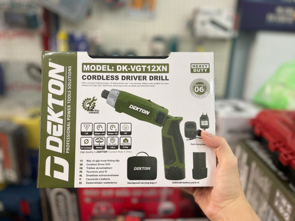 Bộ vít gập trượt pin 7.2V Dekton DK-VGT12XN