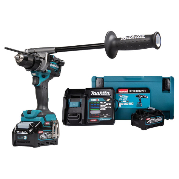MÁY KHOAN BÚA & VẶN VÍT DÙNG PIN MAKITA HP001GM201 (40V MAX)