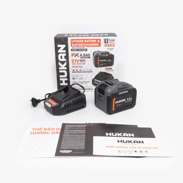 Combo pin FX4500 + Sạc 1.5Ah HUKAN CB-FX4500 (GEN2)