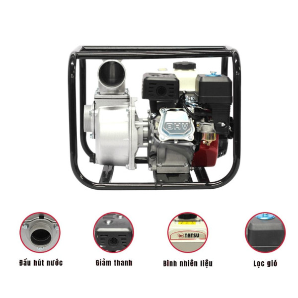 Máy Bơm Nước Chạy Xăng TATSU TU-80