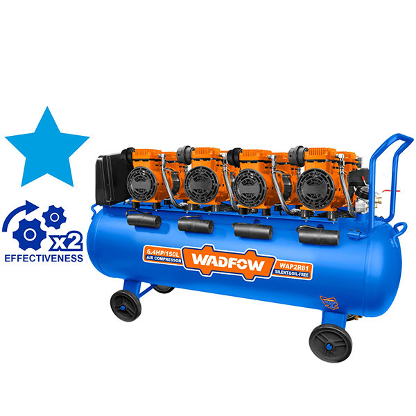 Máy Nén Khí Không Dầu 4800W - 150L WADFOW WAP2R81