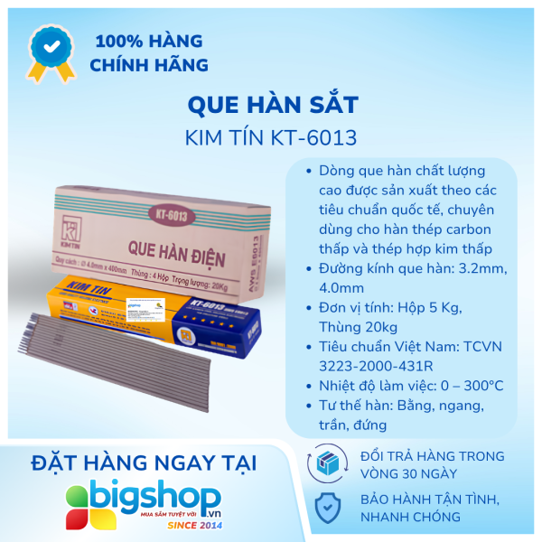 Que hàn sắt Kim Tín KT-6013