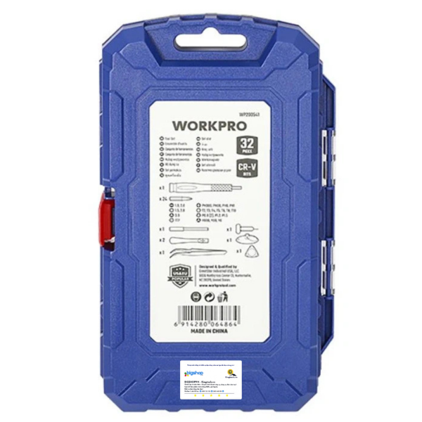 Bộ dụng cụ sửa điện thoại Workpro WP200541 (32 chi tiết)