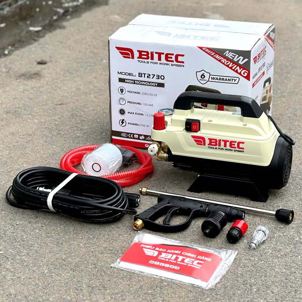 Máy Xịt Rửa BITEC-BT2730-2700W, có chỉnh áp