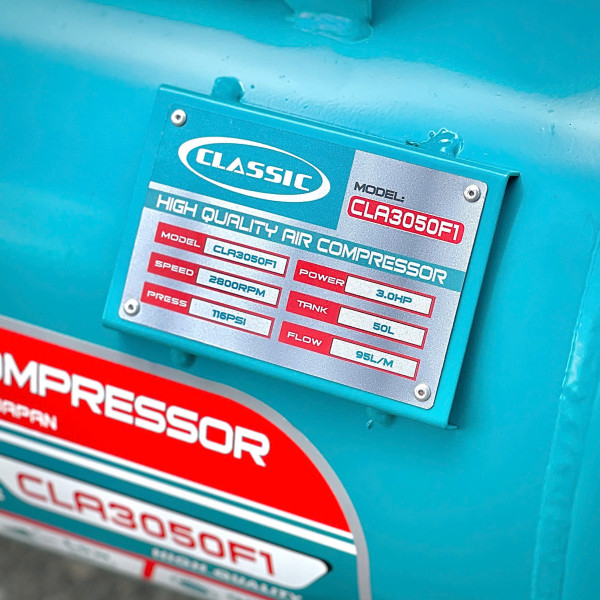 Máy Nén Khí Không Dầu 3HP x2 50L Classic CLA3050F2