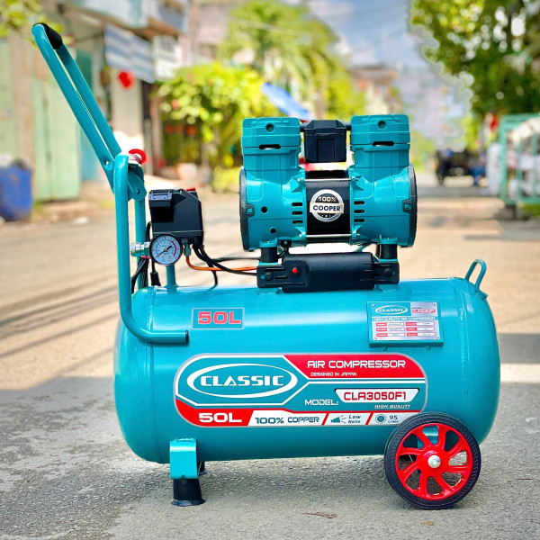 Máy Nén Khí Không Dầu 3HP x2 50L Classic CLA3050F2