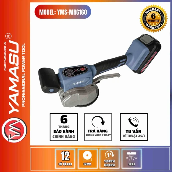 Máy Hít – Rung Gạch YMS-MRG160 Pin 21V | Nâng Tải 100kg