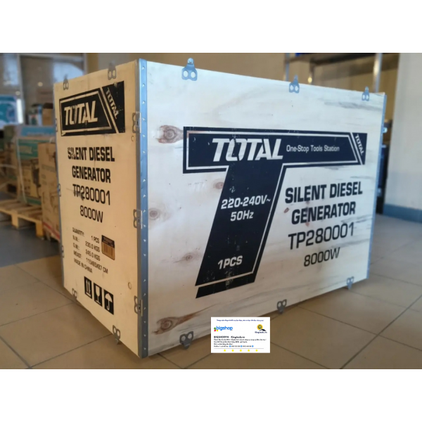 Tổ máy phát điện dùng dầu diesel 8.0kW TOTAL TP280001