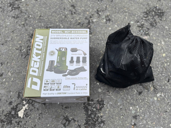 Máy bơm nước chìm DEKTON 21V M21-BC5350BL, lưu lượng 90L/phút