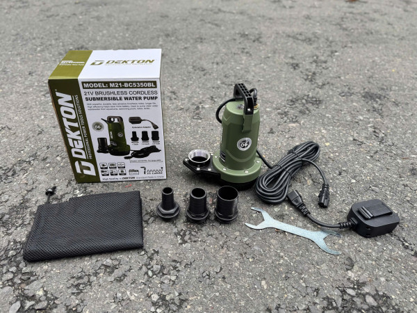 Máy bơm nước chìm DEKTON 21V M21-BC5350BL, lưu lượng 90L/phút