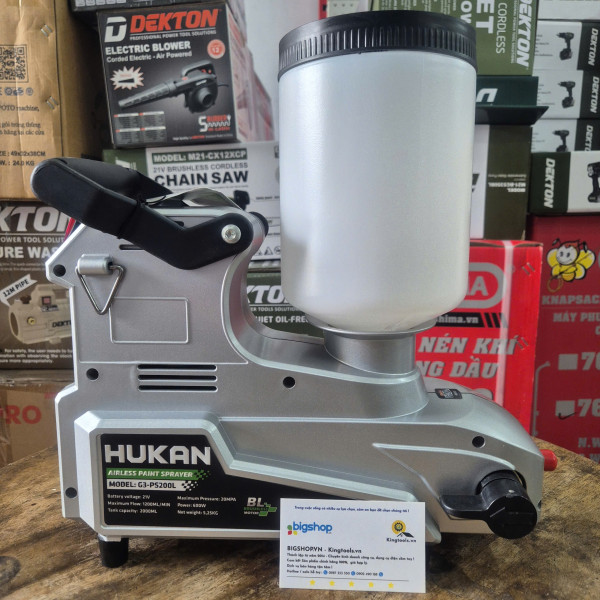Máy phun sơn dùng pin HUKAN G3-PS200L (GEN 3)