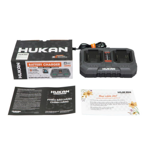 Bộ sạc pin đôi 2.0A HUKAN (GEN 2) G2-S20X2
