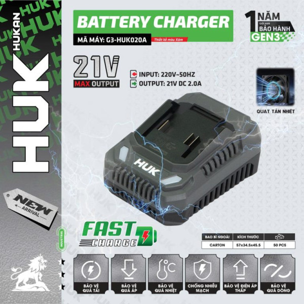 Sạc pin nhanh GEN 3 G3-HUK020A – Công nghệ sạc nhanh