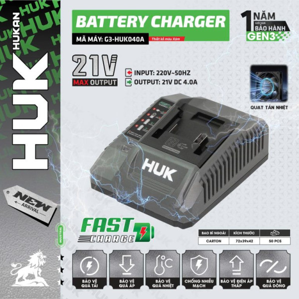 Sạc pin nhanh HUKAN GEN 3 G3-HUK040A