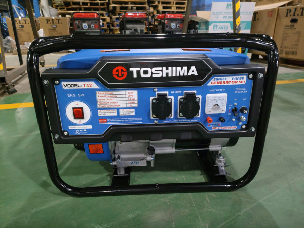 Máy phát điện xăng T42E – Công suất 3.0kW TOSHIMA