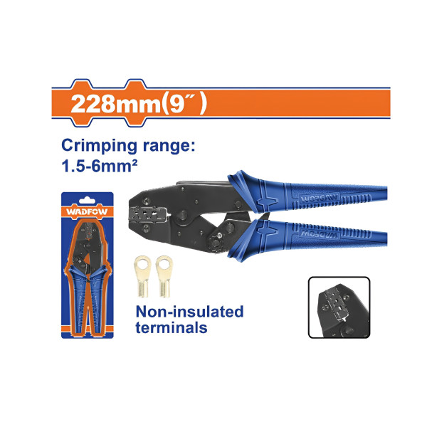 Kềm bấm co Wadfow 1.5–6mm² 228mm (9