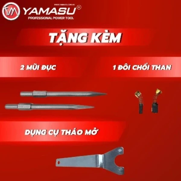 Máy đục bê tông nòng vuông YAMASU 17mm YMS-0810G2 – 1.650W