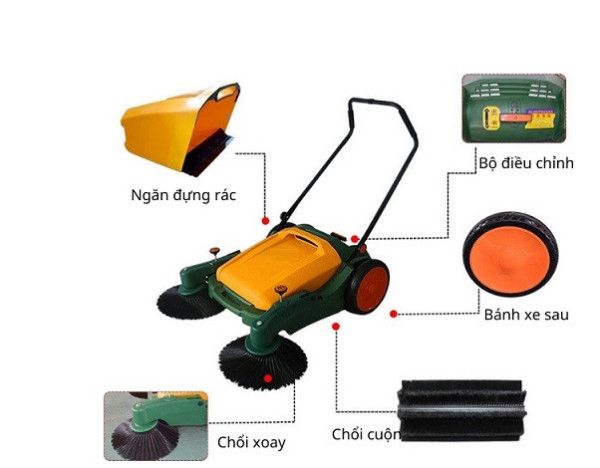 Máy quét rác đẩy tay CPH 980 – Công suất 3680m²/h