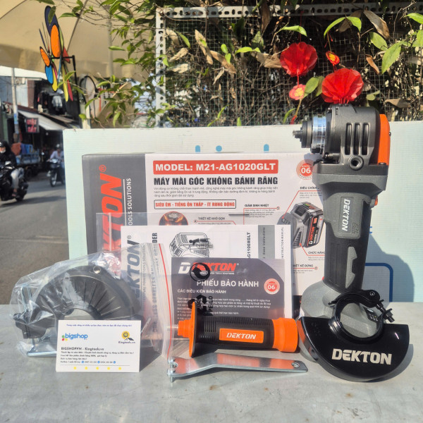 Máy Mài Góc Không Bánh Răng Dekton M21-AG1020GLT, 21V, Lưỡi 100mm