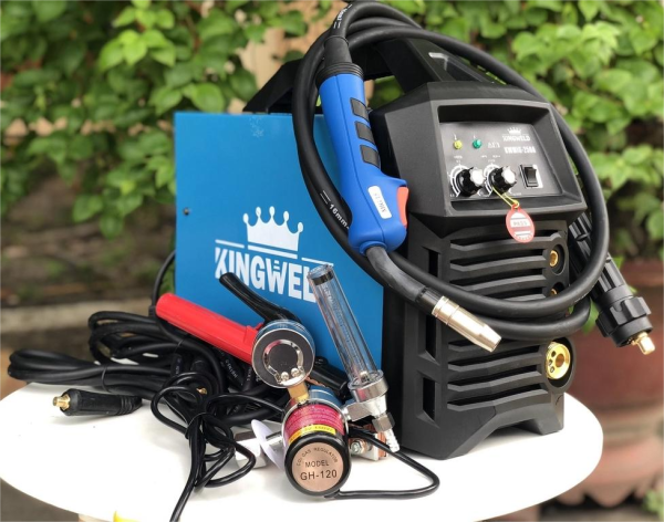 Máy hàn MIG CÔNG NGHIỆP KWMIG-250A TẶNG SÚNG MIG TO , Đồng hồ Khí