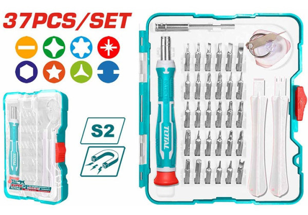 Bộ Tuốc Nơ Vít Đa Năng 37 Chi Tiết Total TACSD30376