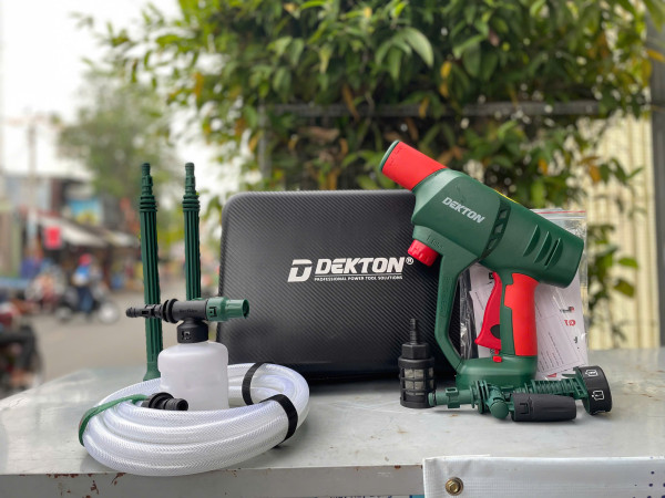 Máy rửa xe Pin Dekton M21-SRX1406Promax | 60 Bar – Motor Brushless