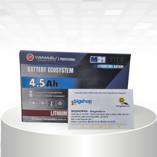 Pin YAMASU 21V (Chân phổ thông) 4.5Ah 15Cell