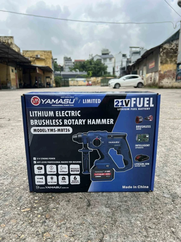 Máy Khoan Bê Tông Yamasu YMS-MBT26 3 Chức Năng Pin 21V