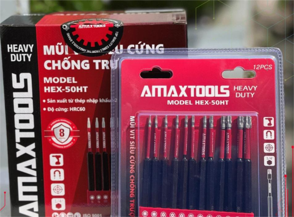 Bộ Mũi Hoa Thị , Amaxtools, HEX-50HT - Hàng chính hãng