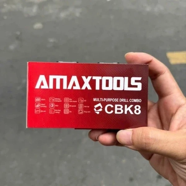 Bộ 10 Mũi Khoan Đa Năng Amaxtools CBK8