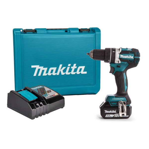 Máy khoan tường dùng pin 18V Makita DHP484RT (1 Pin 5.0Ah, 1 Sạc nhanh)