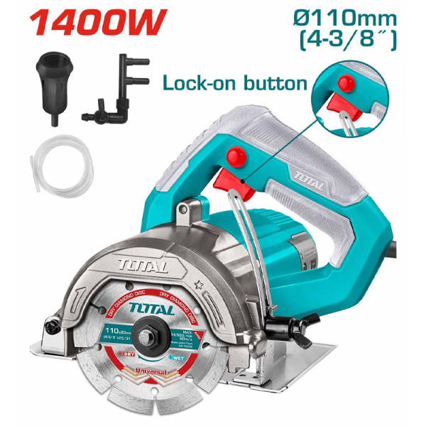 Máy cắt đá Total TS3141106 , đĩa 110mm, 1400W
