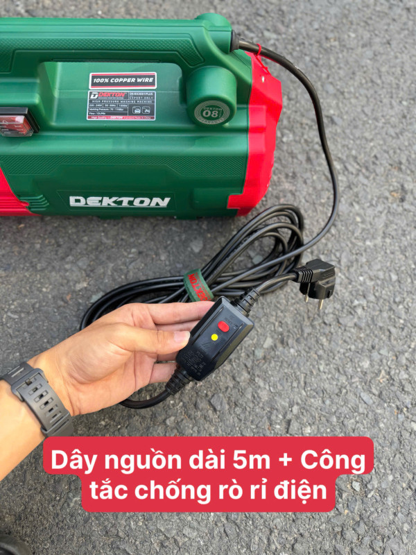 Máy Xịt Rửa Xe DEKTON DK-RX3001PLUS – 1350W, Chỉnh Áp 110 Bar